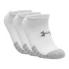 Under Armour Men's HeatGear No Show Socks 3 Pack - White