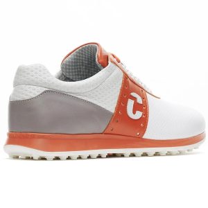 Duca Del Cosma Belair Golf Shoes – White/Orange