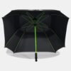Under Armour Double Canopy Golf Umbrella - black/hi-vis yellow - Image 4