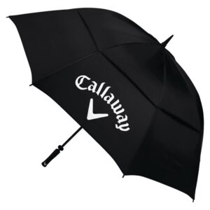 Callaway Double Canopy Golf Umbrella 64" Rain Brolly Lightweight - Black