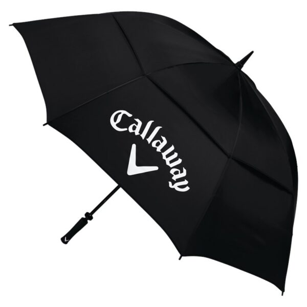 Callaway Double Canopy Golf Umbrella 64" Rain Brolly Lightweight - Black