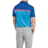 FootJoy Gents Colour Block Polo - Ocean - Image 3