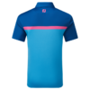 FootJoy Gents Colour Block Polo - Ocean - Image 4