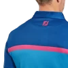 FootJoy Gents Colour Block Polo - Ocean - Image 5