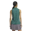 Adidas Ladies Sleeveless Digitized Print Golf Polo Shirt IX3659 - Image 4