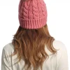 Island Green Golf IGLHAT2223 Ladies Chunky Knit Faux Fur Pom Pom Bobble Hat Pink - Image 3