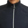 Island Green Golf IGLJKT2312 Ladies Fitted Quilted Jacket Navy - Image 3