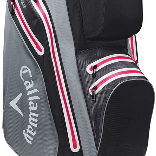 Callaway Org 14 HD Hyperdry Cart Bag Charcoal Silver Pink - Image 3