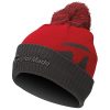 TaylorMade23Bobble Beanie Red OSFM