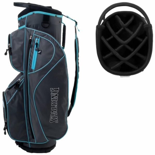 Spalding SX35 8.5 Cart Bag Dark Grey/Blue