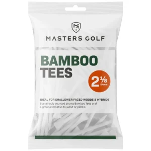 Bumper Pack Bamboo Tees - 130 White 2 1/8"