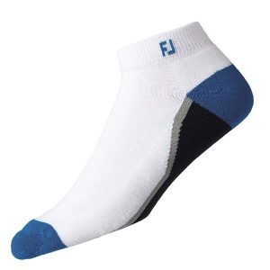 FootJoy Gents White/Black/Blue ProDry Sport Socks