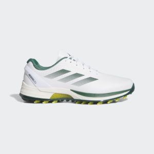 Adizero ZG Spikeless Golf Shoes - White/Collegiate Green/Yellow Code IH0933