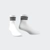 Adidas Half Crew White - 3 Stripes Socks 1 Pair - Image 5