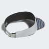 Adidas Tour Gingham Visor - Wonder Silver/Collegiate Navy - Image 2