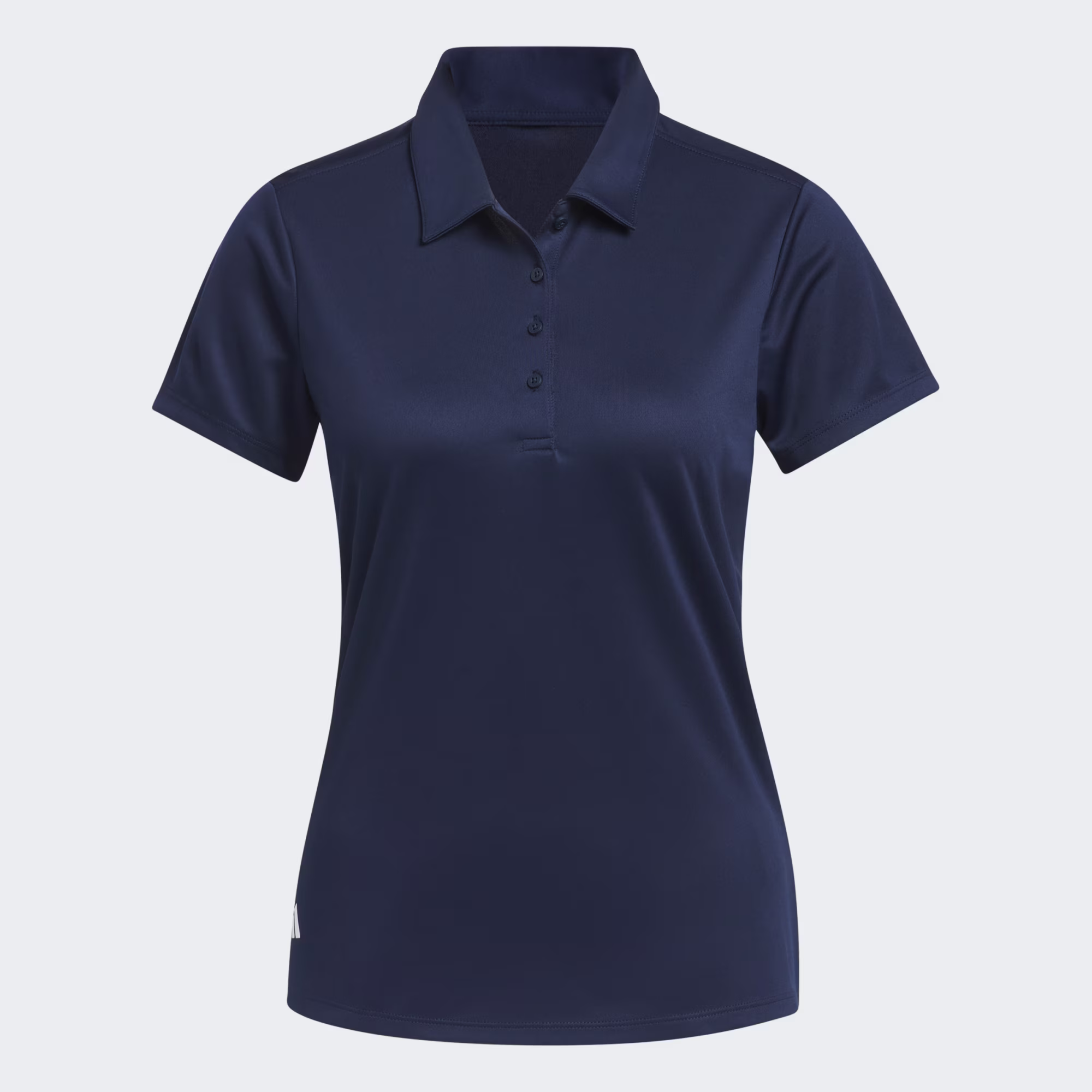 Ladies Solid Performance Polo Navy - Image 2