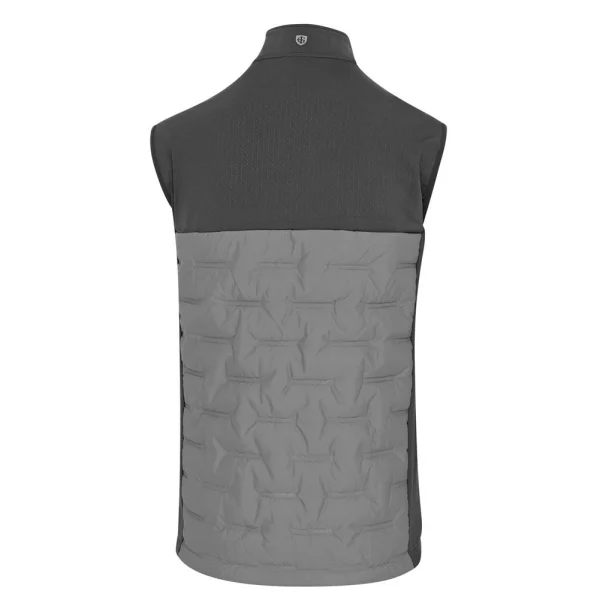 Island Green Padded Gilet - Charcoal - Image 2