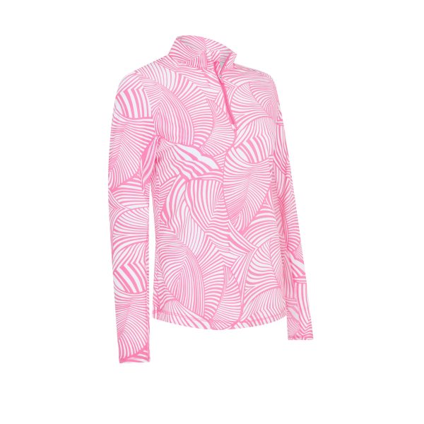 Stencil Floral Sun Protection Top - Image 5