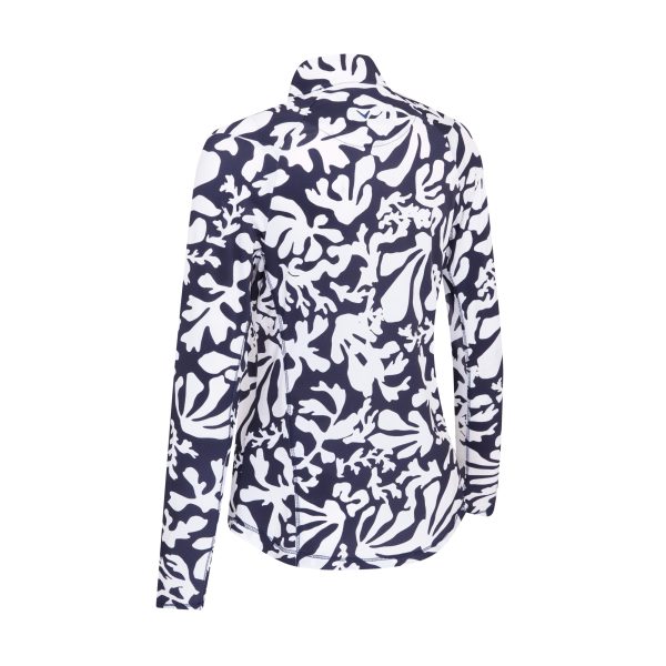 Abstract Floral Sun Protection Top - Image 3