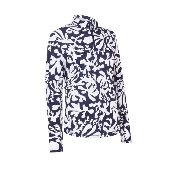 Abstract Floral Sun Protection Top - Image 4