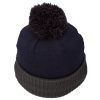 TaylorMade23 Bobble Beanie Navy - Image 2