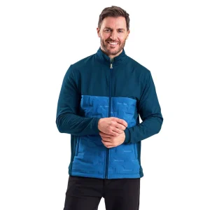 Island Green Quilted Padded Jacket - Blue - Code IGJKT2351