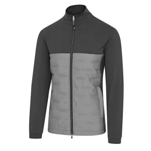 Island Green Quilted Padded Jacket - Charcoal - Code IGJKT2351