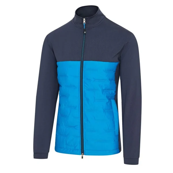 Island Green Quilted Padded Jacket - Blue - Image 3