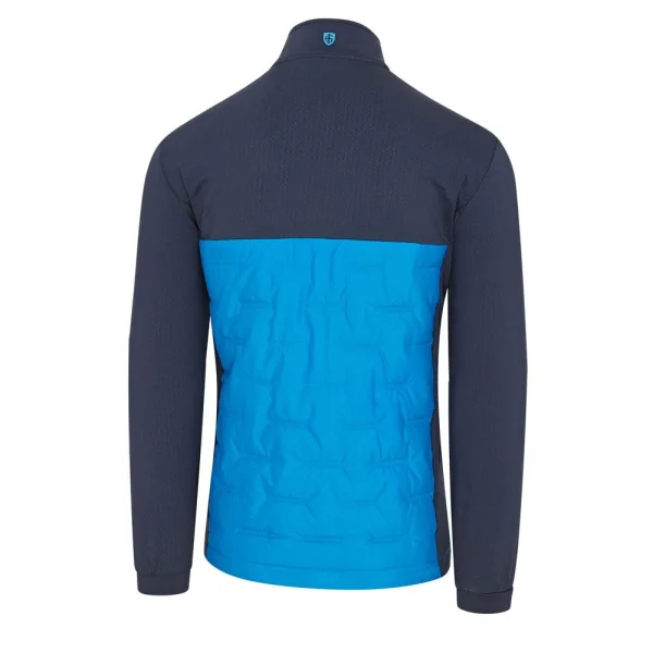 Island Green Quilted Padded Jacket - Blue - Image 4
