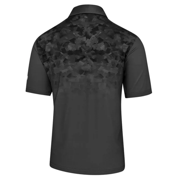 Island Green Graded Print Polo - Black - Image 2