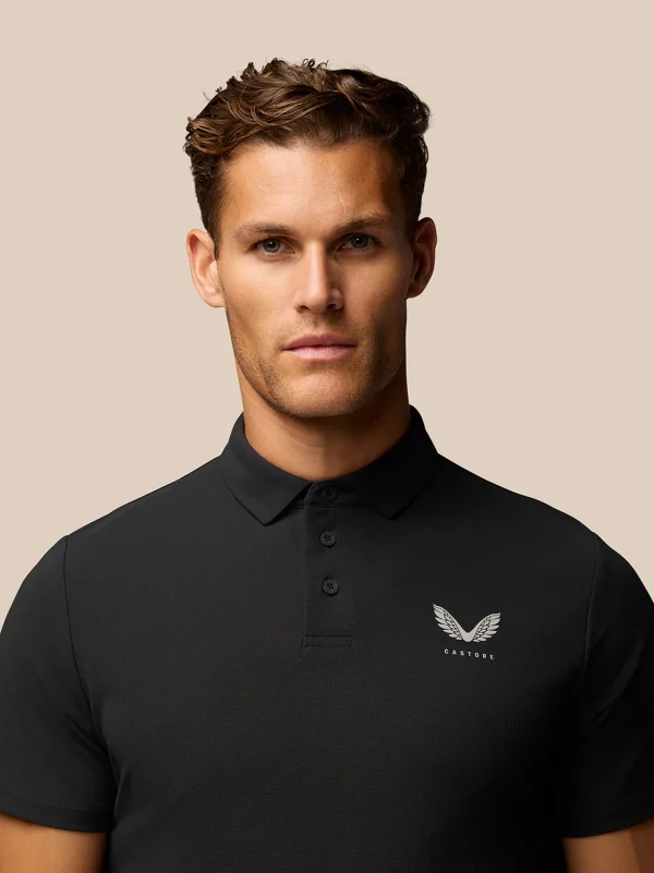 Castore Club Essential Polo - Black - Image 4