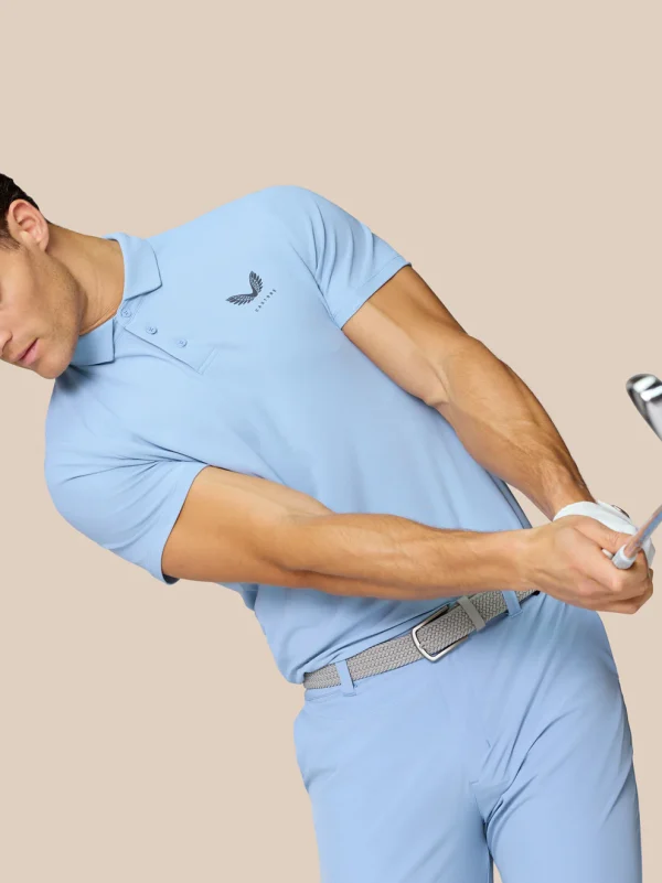 Castore Club Essential Polo - Sky Blue - Image 7
