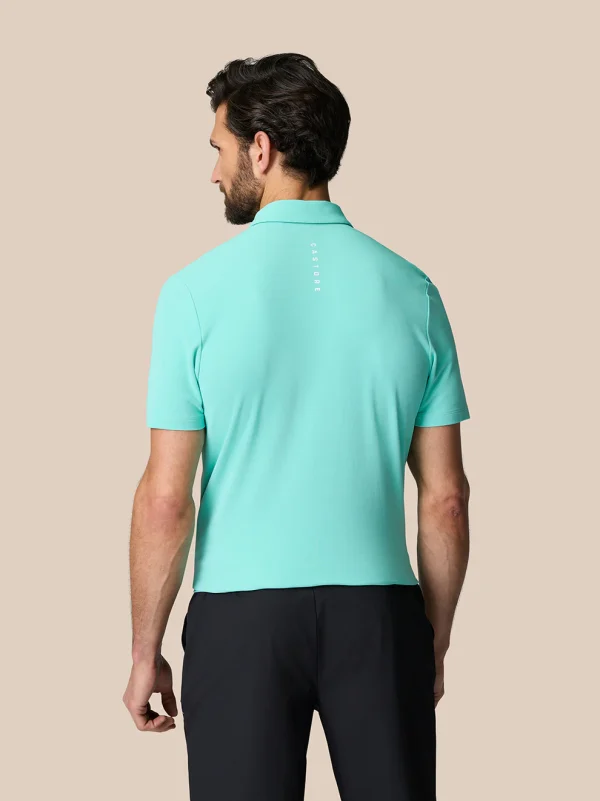 Castore Club Essential Polo - Aqua - Image 4