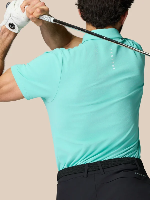 Castore Club Essential Polo - Aqua - Image 7