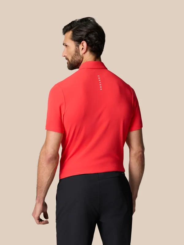 Castore Club Essential Polo - Poppy - Image 4