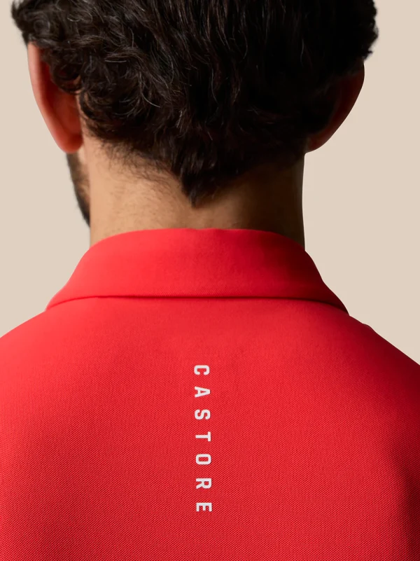 Castore Club Essential Polo - Poppy - Image 6