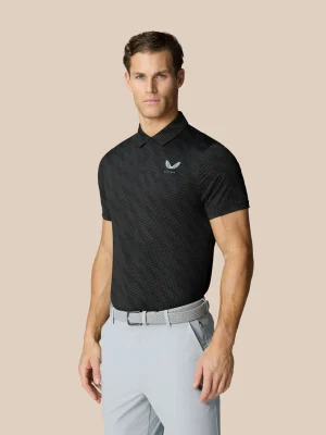 Castore Club Golfball Print Polo - White GME30993-018