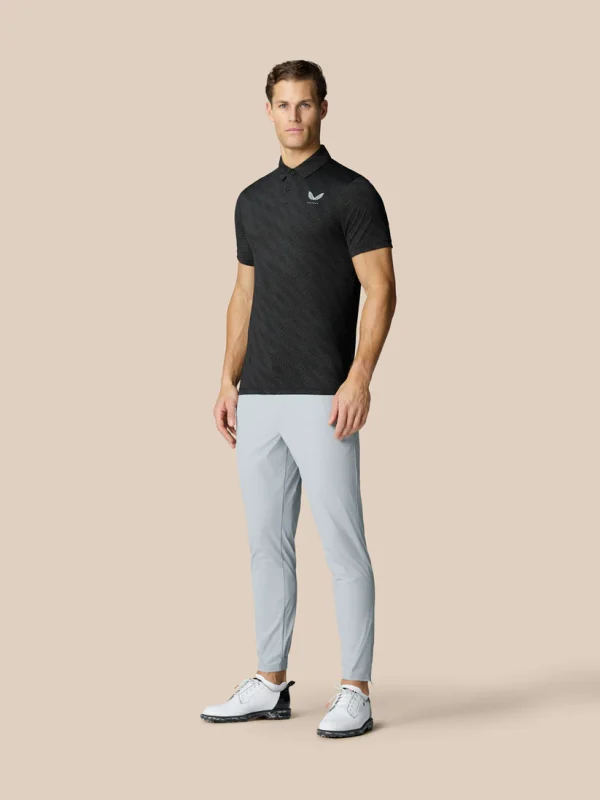 Castore Club Golfball Print Polo - Black - Image 3