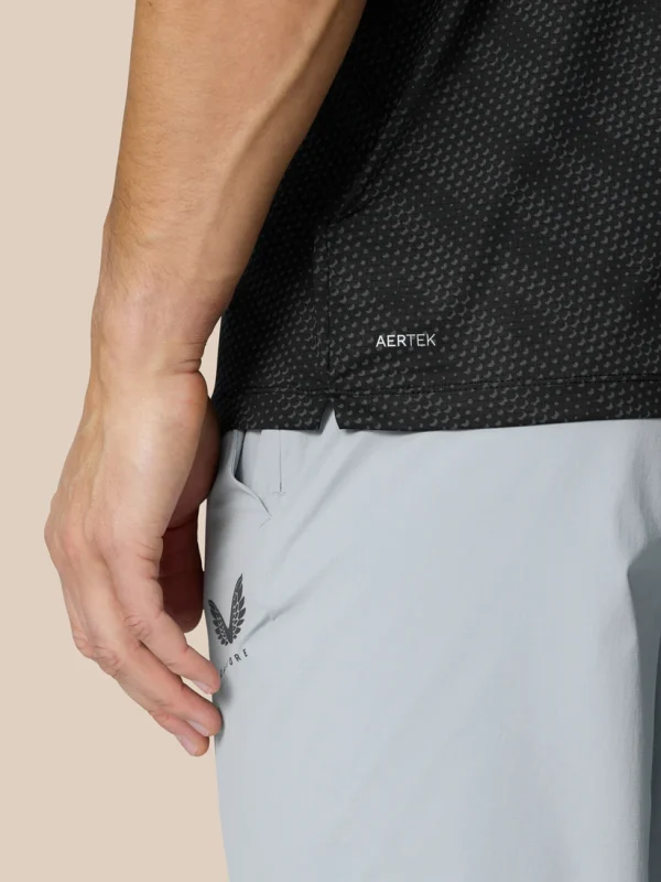 Castore Club Golfball Print Polo - Black - Image 4