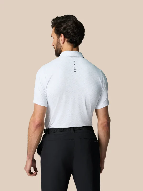 Castore Club Golfball Print Polo - White - Image 5