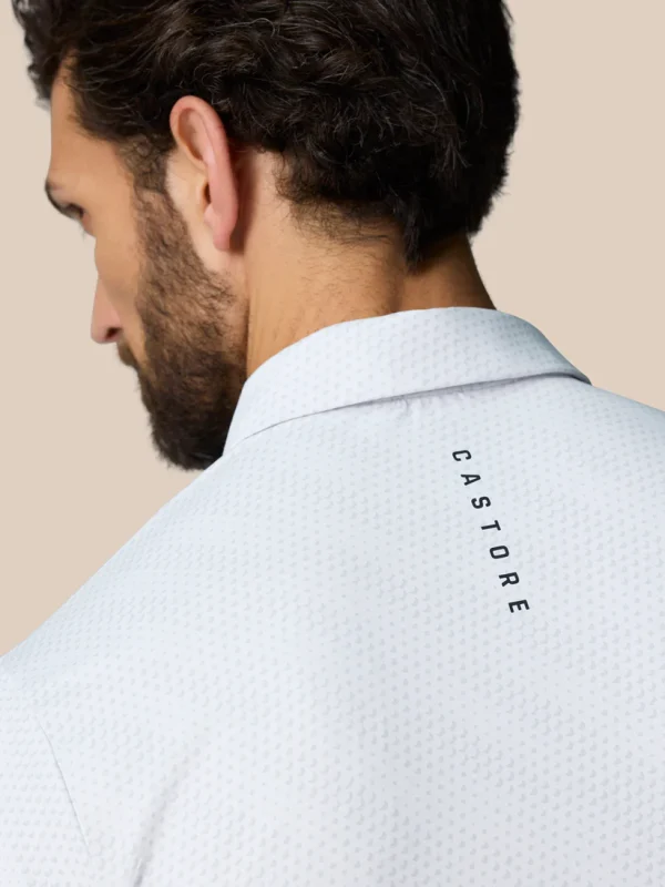 Castore Club Golfball Print Polo - White - Image 6