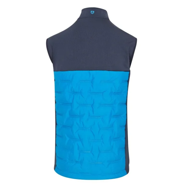 Island Green Padded Gilet - Blue/Navy - Image 4