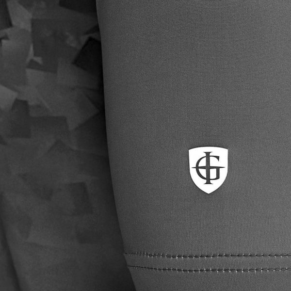 Island Green Graded Print Polo - Black - Image 3