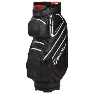 TaylorMade Storm Dry Cart Bag Black White Red