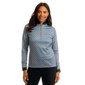Island Green Hexagon Tile Print Top Layer IGLTL2381