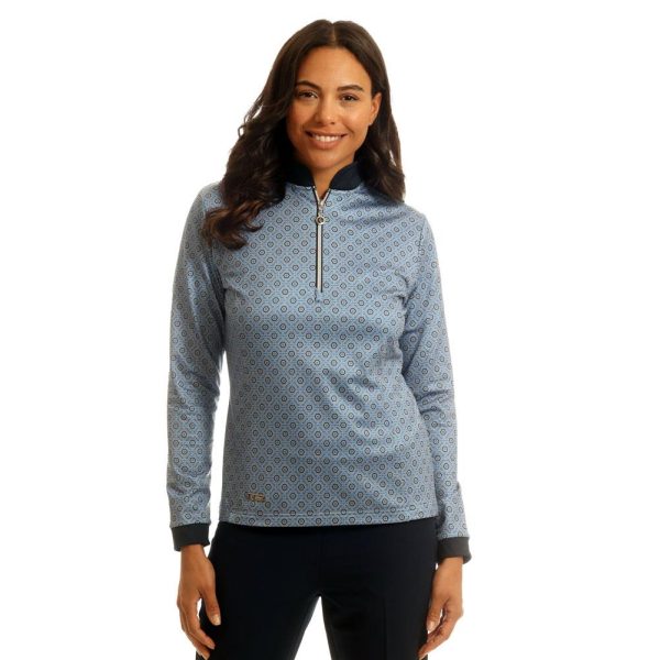 Island Green Hexagon Tile Print Top Layer IGLTL2381