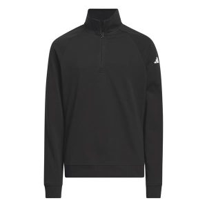 Adidas Junior Unisex ¼ Zip Layer Pullover Black
