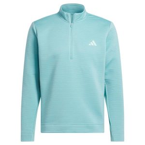 adidas Gents Ultimate365 Dwr Textured ¼ Zip Sweatshirt Mint Tone