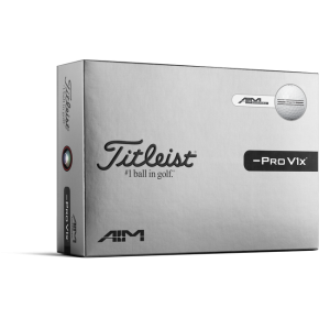 2026 Titleist Pro V1x Left Dash AIM Enhanced Dozen White