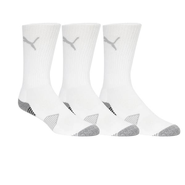 Puma Gents Essential Crew Cut Sock 3-Pairs 8-12 White - Image 2